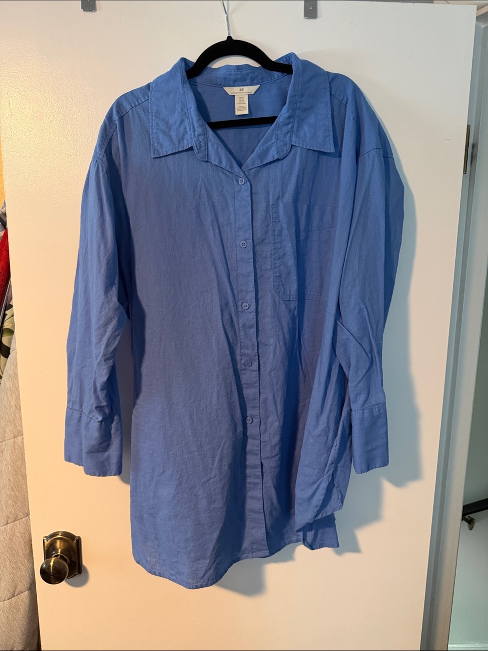 Blue Button-Up Shirt
